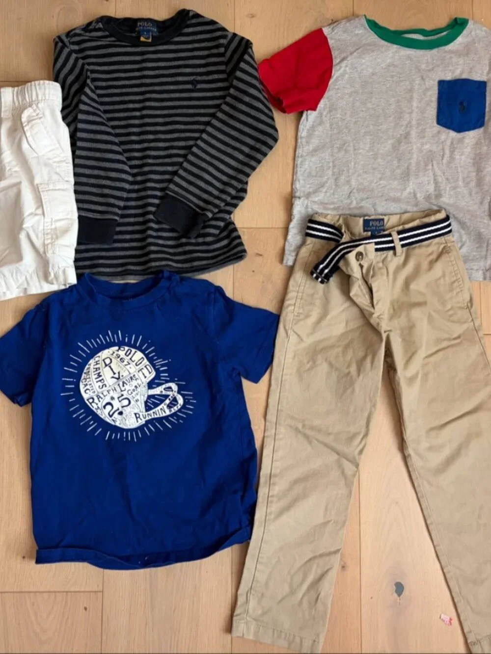 J.Crew Crewcuts Boys 4-5T Lot 4 - Polos Gingham Shorts